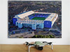 Fine Art Poster showing Aerial Photograph of Everton - Goodison Park