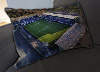 Custom Printed Canvas Cushion showing Aerial Photograph of Falkirk - Falkirk Stadium
