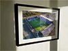 Extra Large Classic Mounted and Framed Fine Art Print showing Aerial Photograph of Falkirk - Falkirk Stadium