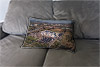 Custom Printed Canvas Cushion showing Aerial Photograph of Falkirk - Falkirk Stadium