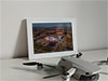 Framed Poster showing Aerial Photograph of Falkirk - Falkirk Stadium Framed Poster showing Aerial Photograph of Falkirk - Falkirk Stadium