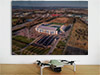 Fine Art Poster showing Aerial Photograph of Falkirk - Falkirk Stadium