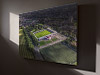 Fine Art Canvas showing Aerial Photograph of FC United of Manchester - Broadhurst Park
