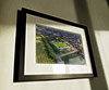 Classic Mounted and Framed Fine Art Print showing Aerial Photograph of FC United of Manchester - Broadhurst Park