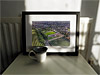 Classic Mounted and Framed Fine Art Print showing Aerial Photograph of FC United of Manchester - Broadhurst Park