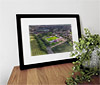 Classic Mounted and Framed Fine Art Print showing Aerial Photograph of FC United of Manchester - Broadhurst Park