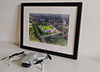 Classic Mounted and Framed Fine Art Print showing Aerial Photograph of FC United of Manchester - Broadhurst Park