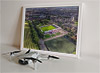 Framed Poster showing Aerial Photograph of FC United of Manchester - Broadhurst Park