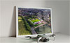 Framed Poster showing Aerial Photograph of FC United of Manchester - Broadhurst Park
