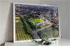 Framed Poster showing Aerial Photograph of FC United of Manchester - Broadhurst Park
