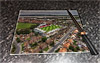 Rectangular glass cuttingboard showing Aerial Photograph of Fleetwood Town - Highbury Stadium Rectangular glass cuttingboard showing Aerial Photograph of Fleetwood Town - Highbury Stadium