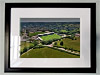 Classic Mounted and Framed Fine Art Print showing Aerial Photograph of Forest Green Rovers - The New Lawn