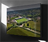 Fine Art Canvas showing Aerial Photograph of Forest Green Rovers - The New Lawn