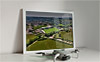 Framed Poster showing Aerial Photograph of Forest Green Rovers - The New Lawn