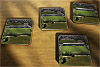 Cork drink coaster showing Aerial Photograph of Forest Green Rovers - The New Lawn
