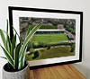 Extra Large Classic Mounted and Framed Fine Art Print showing Aerial Photograph of Forest Green Rovers - The New Lawn