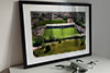 Extra Large Classic Mounted and Framed Fine Art Print showing Aerial Photograph of Forest Green Rovers - The New Lawn