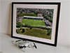 Extra Large Classic Mounted and Framed Fine Art Print showing Aerial Photograph of Forest Green Rovers - The New Lawn