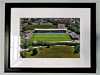 Classic Mounted and Framed Fine Art Print showing Aerial Photograph of Forest Green Rovers - The New Lawn