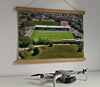 42cm / 16.5" poster hanger with 12x16" landscape print showing Aerial Photograph of Forest Green Rovers - The New Lawn