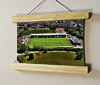 22.5cm / 8.9"  poster hanger with 6x8" landscape print showing Aerial Photograph of Forest Green Rovers - The New Lawn