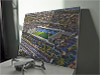 Fine Art Canvas showing Aerial Photograph of Gillingham - Priestfield Stadium Fine Art Canvas showing Aerial Photograph of Gillingham - Priestfield Stadium