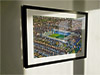 Extra Large Classic Mounted and Framed Fine Art Print showing Aerial Photograph of Gillingham - Priestfield Stadium
