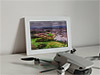 Framed Poster showing Aerial Photograph of Gloucester City - New Meadow Park