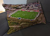 Custom Printed Canvas Cushion showing Aerial Photograph of Gloucester City - New Meadow Park