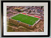 Extra Large Classic Mounted and Framed Fine Art Print showing Aerial Photograph of Gloucester City - New Meadow Park