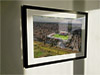 Extra Large Classic Mounted and Framed Fine Art Print showing Aerial Photograph of Grimsby Town - Blundell Park