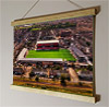 42cm / 16.5" poster hanger with 12x16" landscape print showing Aerial Photograph of Grimsby Town - Blundell Park 42cm / 16.5" poster hanger with 12x16" landscape print showing Aerial Photograph of Grimsby Town - Blundell Park