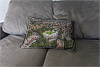 Custom Printed Canvas Cushion showing Aerial Photograph of Halifax Town - Shay Stadium