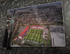 Wooden cork placemat showing Aerial Photograph of Hamilton Academical - New Douglas Park