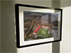 Extra Large Classic Mounted and Framed Fine Art Print showing Aerial Photograph of Hamilton Academical - New Douglas Park