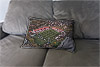 Custom Printed Canvas Cushion showing Aerial Photograph of Hamilton Academical - New Douglas Park