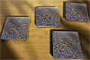 Cork drink coaster showing Aerial Photograph of Harrogate Town - Wetherby Road
