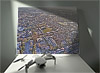 Fine Art Canvas showing Aerial Photograph of Harrogate Town - Wetherby Road