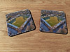 Cork drink coaster showing Aerial Photograph of Harrogate Town - Wetherby Road
