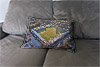 Custom Printed Canvas Cushion showing Aerial Photograph of Harrogate Town - Wetherby Road Custom Printed Canvas Cushion showing Aerial Photograph of Harrogate Town - Wetherby Road