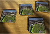 Cork drink coaster showing Aerial Photograph of Havant & Waterlooville - Draper Tools Community Stadium