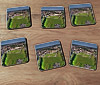 Cork drink coaster showing Aerial Photograph of Havant & Waterlooville - Draper Tools Community Stadium