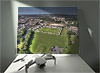 Fine Art Canvas showing Aerial Photograph of Havant & Waterlooville - Draper Tools Community Stadium