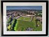 Extra Large Classic Mounted and Framed Fine Art Print showing Aerial Photograph of Havant & Waterlooville - Draper Tools Community Stadium