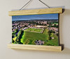 Aerial Photograph of Havant & Waterlooville - Draper Tools Community Stadium 22.5cm / 8.9"  poster hanger with 6x8" landscape print showing Aerial Photograph of Havant & Waterlooville - Draper Tools Community Stadium