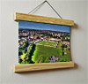 Aerial Photograph of Havant & Waterlooville - Draper Tools Community Stadium 22.5cm / 8.9"  poster hanger with 6x8" landscape print showing Aerial Photograph of Havant & Waterlooville - Draper Tools Community Stadium