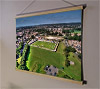 A 62cm / 24.4" poster hanger with 18x24" landscape print showing Aerial Photograph of Havant & Waterlooville - Draper Tools Community Stadium