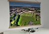 A 62cm / 24.4" poster hanger with 18x24" landscape print showing Aerial Photograph of Havant & Waterlooville - Draper Tools Community Stadium
