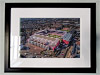Classic Mounted and Framed Fine Art Print showing Aerial Photograph of Heart of Midlothian - Tynecastle