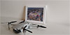 Framed Poster showing Aerial Photograph of Heart of Midlothian - Tynecastle